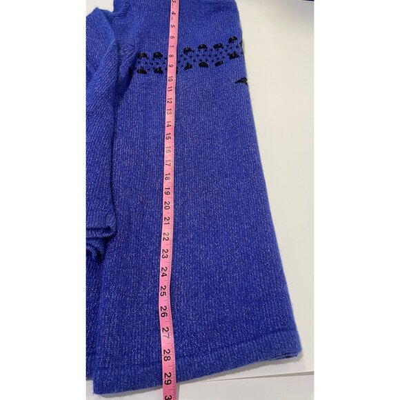 Vtg Karen Scott Silk Blend Bow Sweater Size M Beads Ribbon Preppy Twee Holiday - Picture 7 of 13